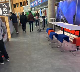 gulv i fellesarealet i CC Amfi Hamar