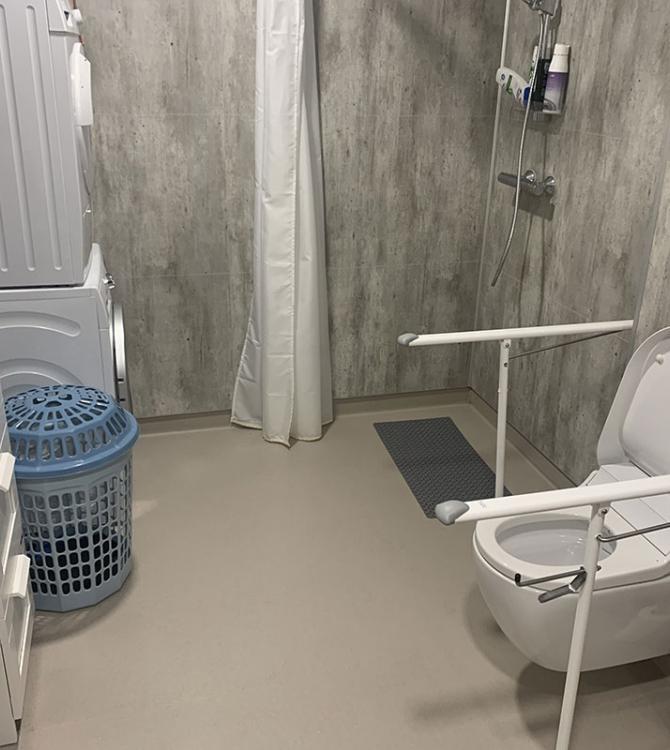 bilde av et bad på Vennesla Omsorgssenter