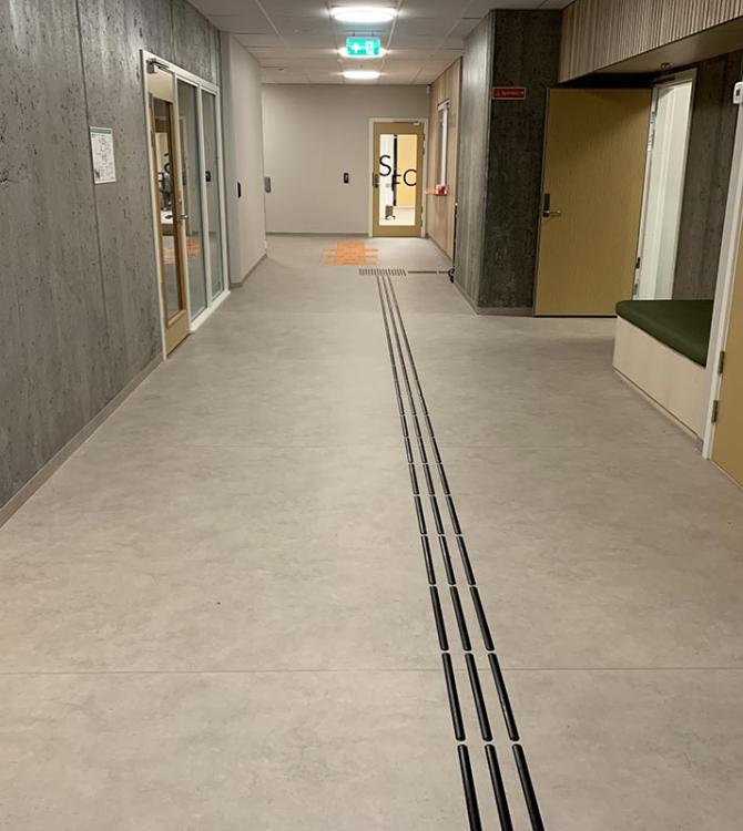 bilde av fellesområder på Mosby skole og barnehage