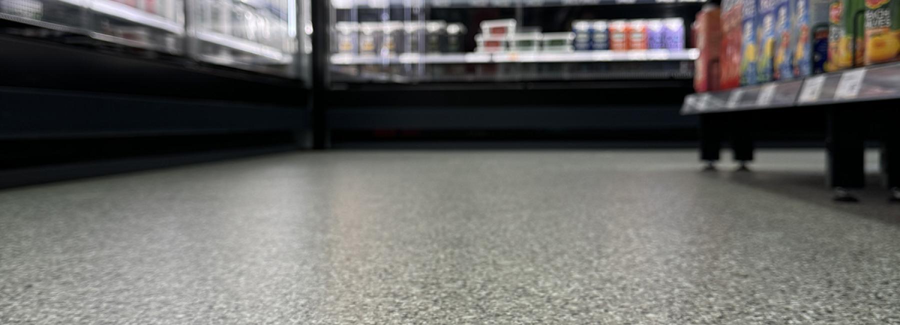 gerflor Hemkop Frosunda Sverige GTI Max 01 nærbilde av gulv