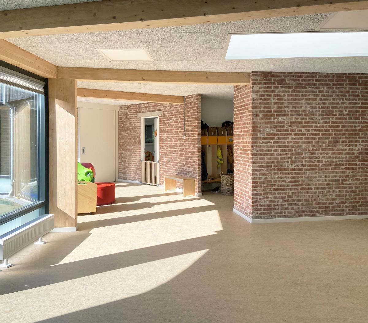 barnehagen i Gl. Rug er bygget av resirkulert murstein