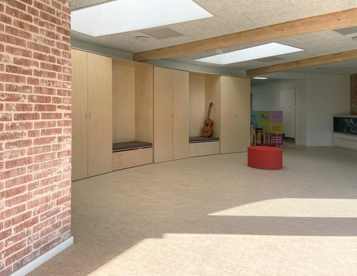 barnehagen i Gl. Rug er bygget av resirkulert murstein