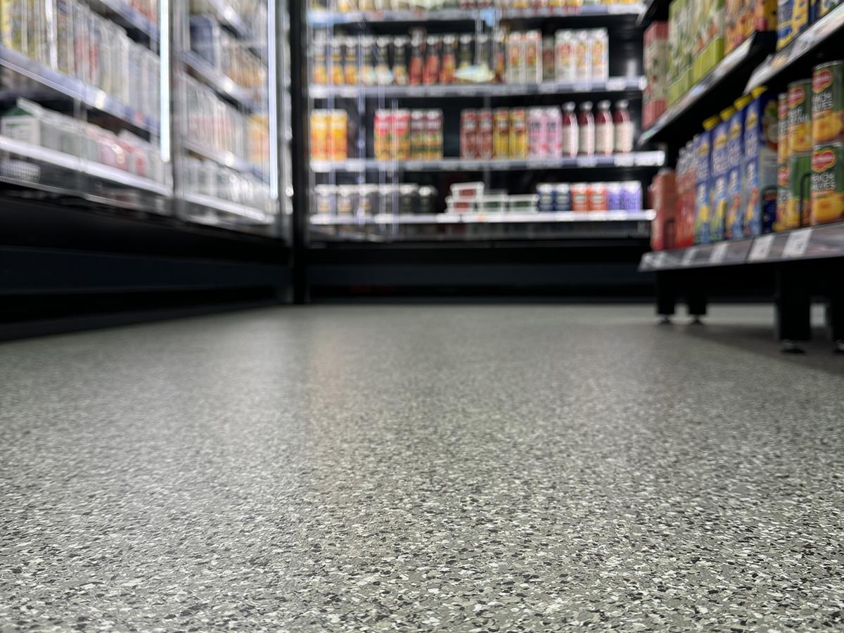 gerflor Hemkop Frosunda Sverige GTI Max 01 nærbilde av gulv