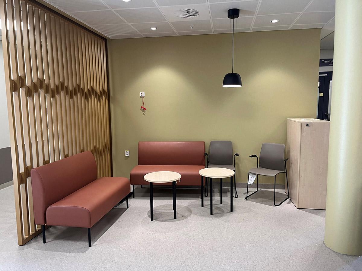 Fellesareal på Nye Narvik Sykehus