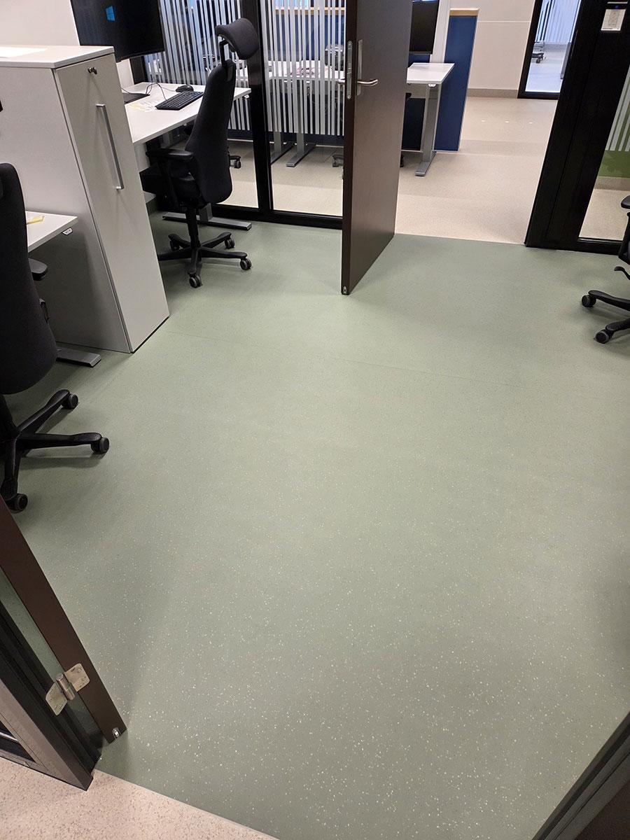 gulvet på Hjelset Sykehus